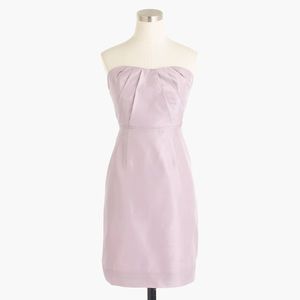 J. Crew Violet Alexia Silk Strapless Dress Sz 10